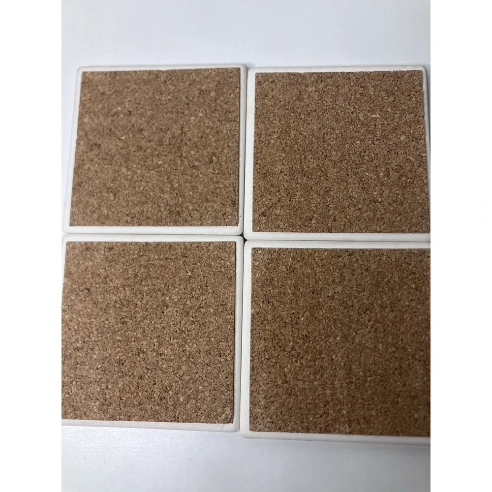 Boyds Bears AbsorbaStone Old Friend Coasters With Wooden Holder